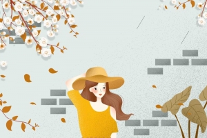 插画秋天来了手绘