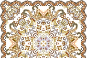 黄色地毯图案设计