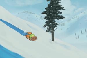 可爱雪橇游戏4K壁纸3840x2160