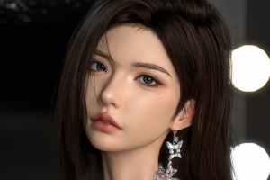 高清 3D美女人物 脸 4K壁纸