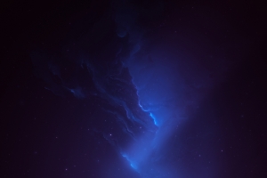 星云 星星 深蓝色背景 太空 4K壁纸 3840x2400