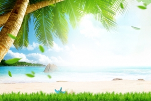 天猫清新化妆品夏日清凉端午节banner