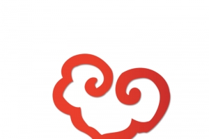 红色祥云PSD素材