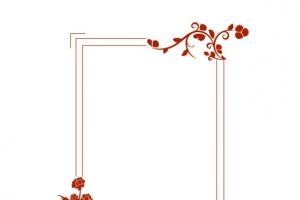 传统水墨风春节新年边框背景