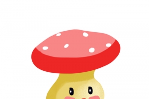 卡通手绘蘑菇免抠素材