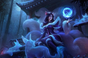8k 暗影妖狐 阿狸 lol 英雄联盟 电脑壁纸
