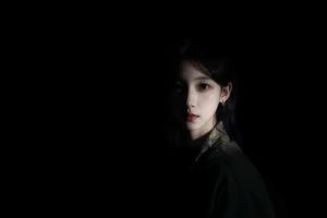 光影 冷艳 暗黑系美女 4K壁纸