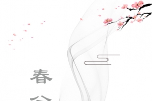 二十四节气之烟雾与桃花主题装饰