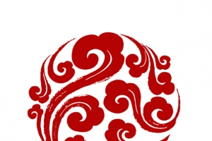 圆形祥云花纹