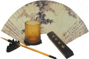 中国风笔墨扇