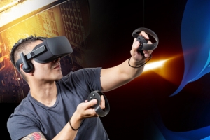 科技VR眼镜促销黑色banner