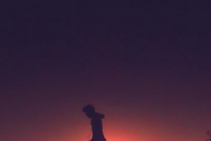 夕阳下的你，真帅