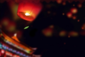 中国风灯笼背景banner