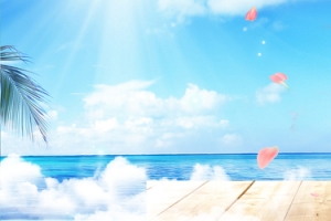 简约清新风淘宝出游季海报
