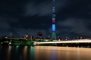 塔 桥梁 建筑 夜城 建筑 灯光 4k壁纸 3840x2160