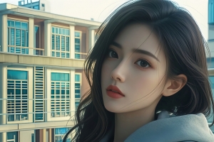 星夜幽潭美女 2880x1800高清壁纸 便携设备免费下载