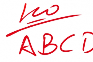 100分 A，B，C，D