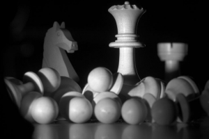 国际象棋 数字 游戏 黑白 深色 4k壁纸 3840x2160