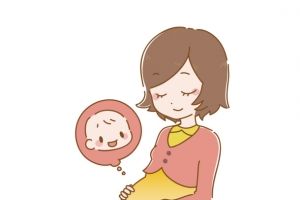 卡通孕妇母亲节装饰