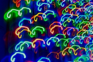 霓虹灯 灯光 模糊 长曝光 彩色 4k壁纸 3840x2160
