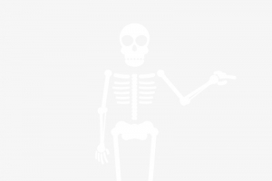 白色万圣节骷髅高清PNG透明背景设计素材免费下载