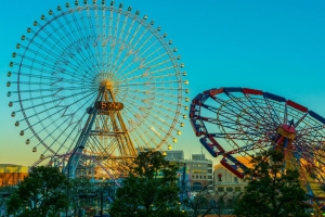 摩天轮 天空 景点 树木 4k壁纸 3840x2160