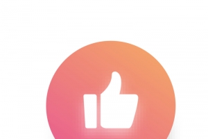 红色点赞按钮图标高清PNG透明免扣设计素材免费下载