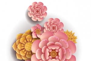 装饰剪纸艺术花瓣