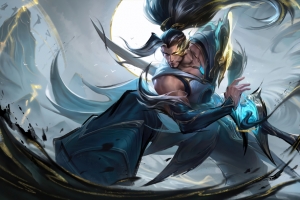 LOL手游 英雄联盟 御风墨影 亚索原画 8K游戏壁纸 7680x4320