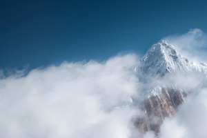 云 雪山 风景3440x1440带鱼屏桌面壁纸