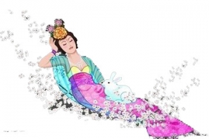手绘嫦娥