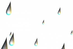 下落的银色雨滴