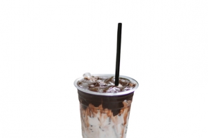 装在塑料杯的冰淇淋
