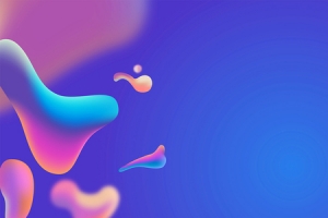 双12年终盛典蓝色天猫流体渐变banner