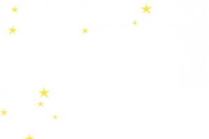黄色星星装饰漂浮