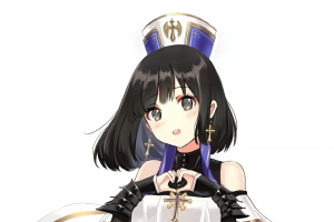 黑色连衣裙动漫美少女4k手机壁纸竖屏