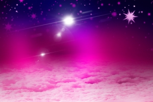浪漫唯美紫色梦幻星空背景素材