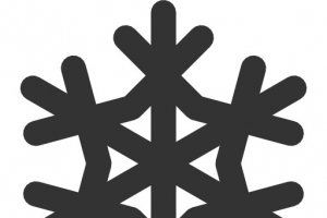 圣诞节雪花标志图标