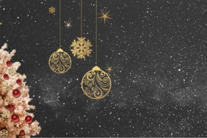 金色圣黑色圣诞节banner