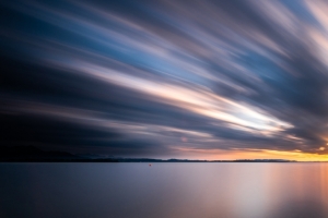 海边日落自然风景摄影3440x1440壁纸