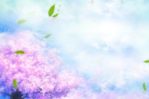 梦幻樱花节文艺浪漫紫色背景