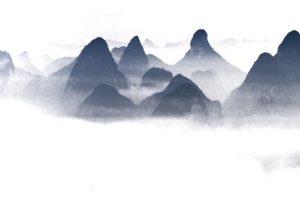 水墨山水背景免扣素材