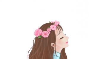 手绘漂亮女王素材