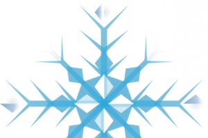 蓝色雪花