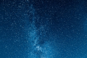 冰河地带的蓝色星空