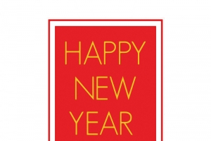 2021新年快乐红色装饰元素