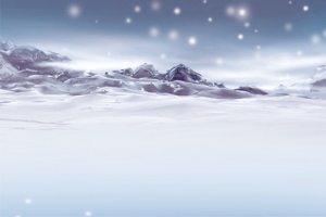 冬天雪地雪山风景背景