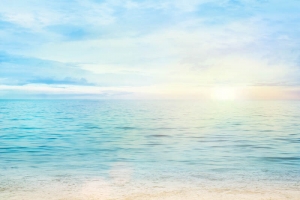 夏日海滩风景摄影平面广告