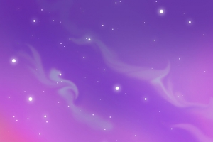 紫粉色卡通星空云彩