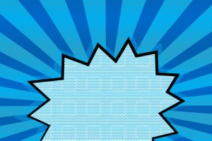 蓝色手绘漫画线条矢量素材主图